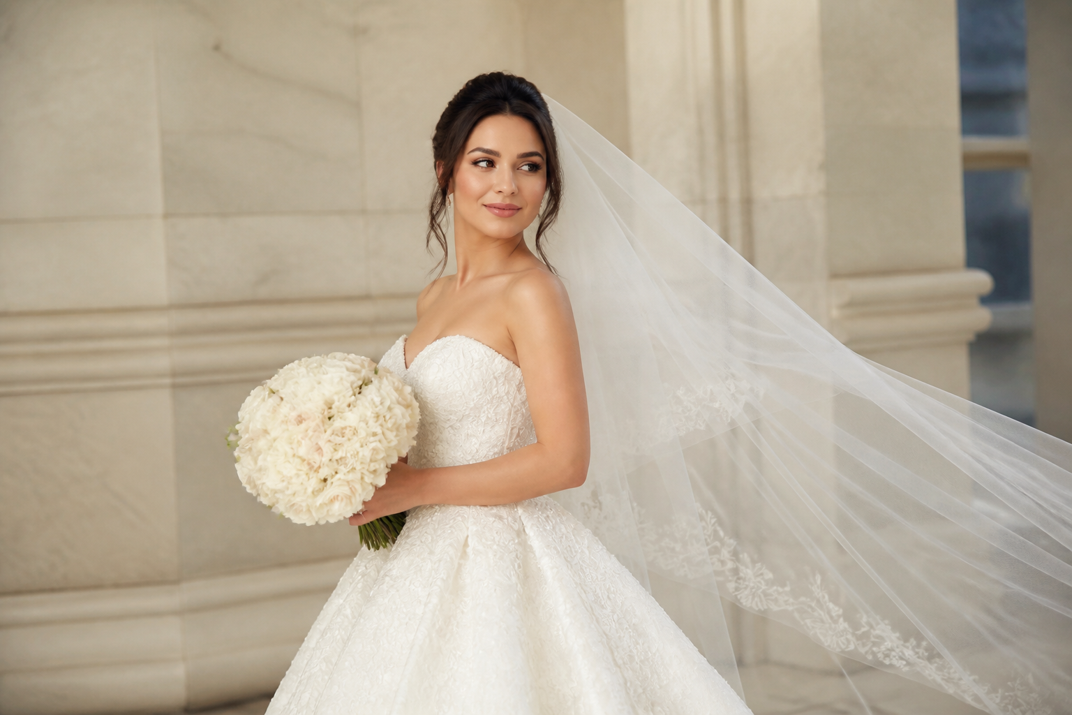 POSHÉ bridal look — gown