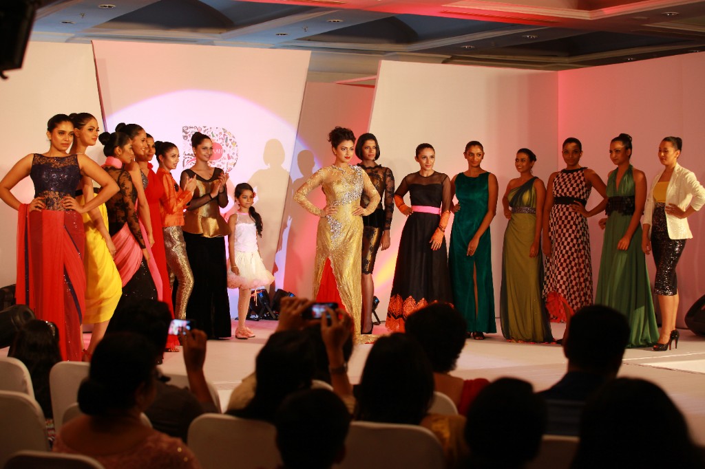 Models in the Pranaah Yaama finale lineup on the runway at Dream Hotel Kochi