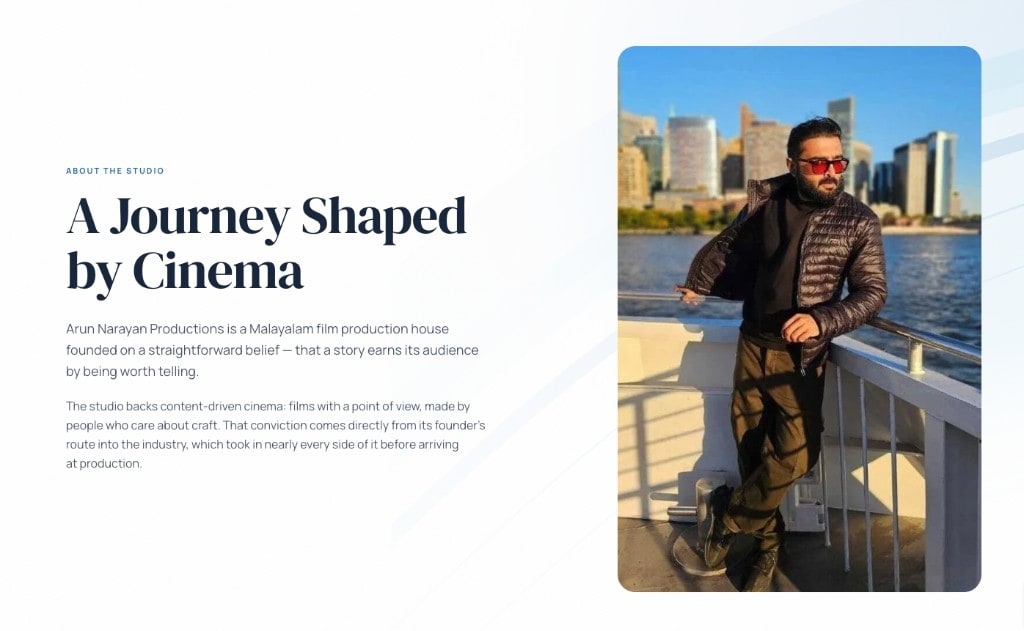 About the studio section: A Journey Shaped by Cinema